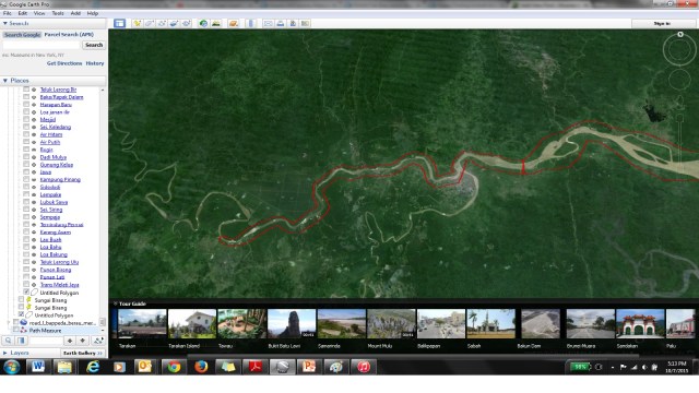 Wilayah DAS Segah yang tercemar