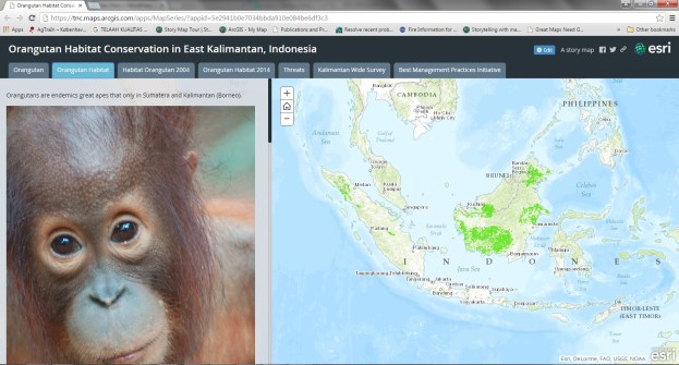 Story Maps Orangutan