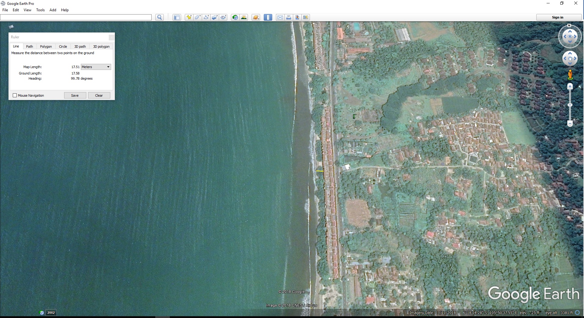 sepadan pantai CARITA